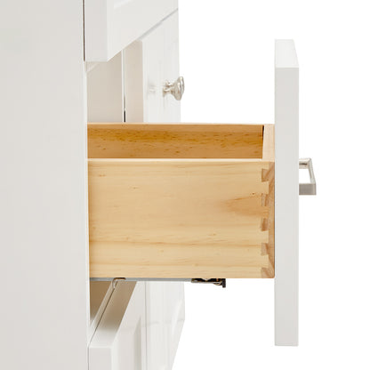 Bradford 36-inch White base cabinet on detail 1