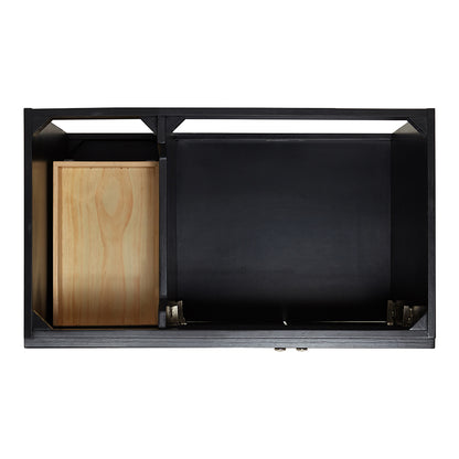 Bradford 36-Inch Black bathroom vanity on white background – product photo 3