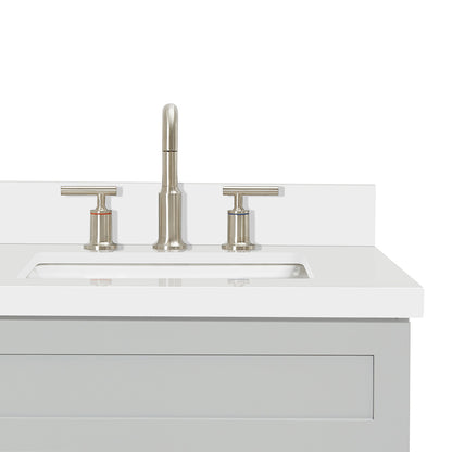 Bradford 36-Inch Grey bathroom vanity on white background – product photo 5