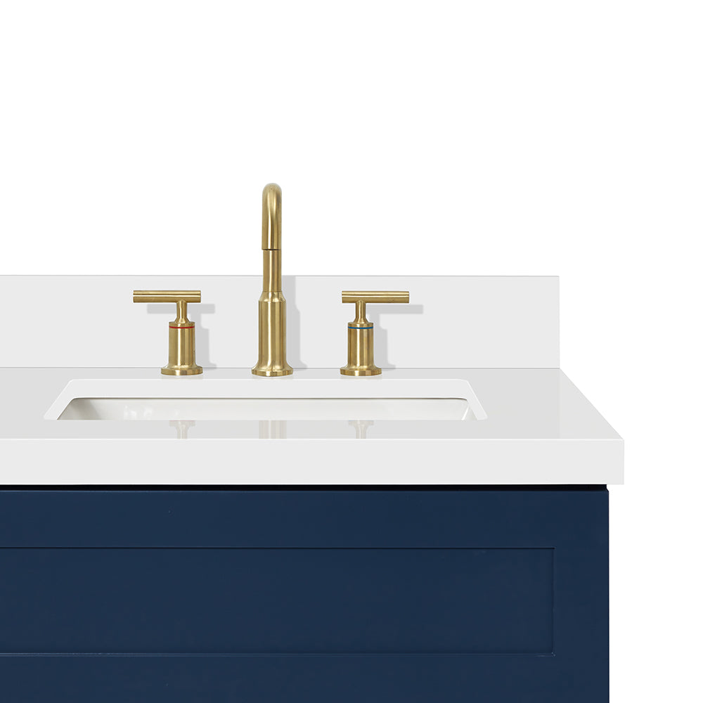 Bradford 36-Inch Midnight Blue bathroom vanity on white background – product photo 5