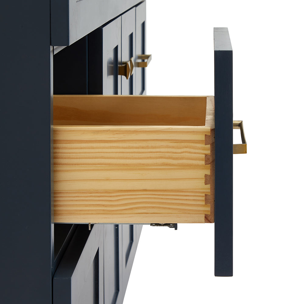 Bradford 42-inch Midnight Blue base cabinet on detail 1