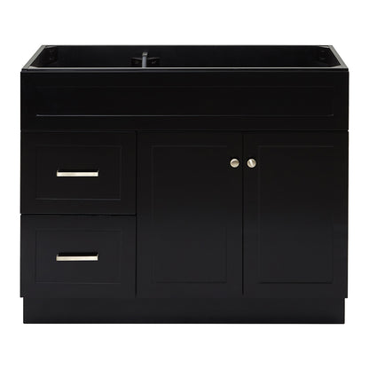 Bradford 42-inch Black base cabinet on white back ground front view main image