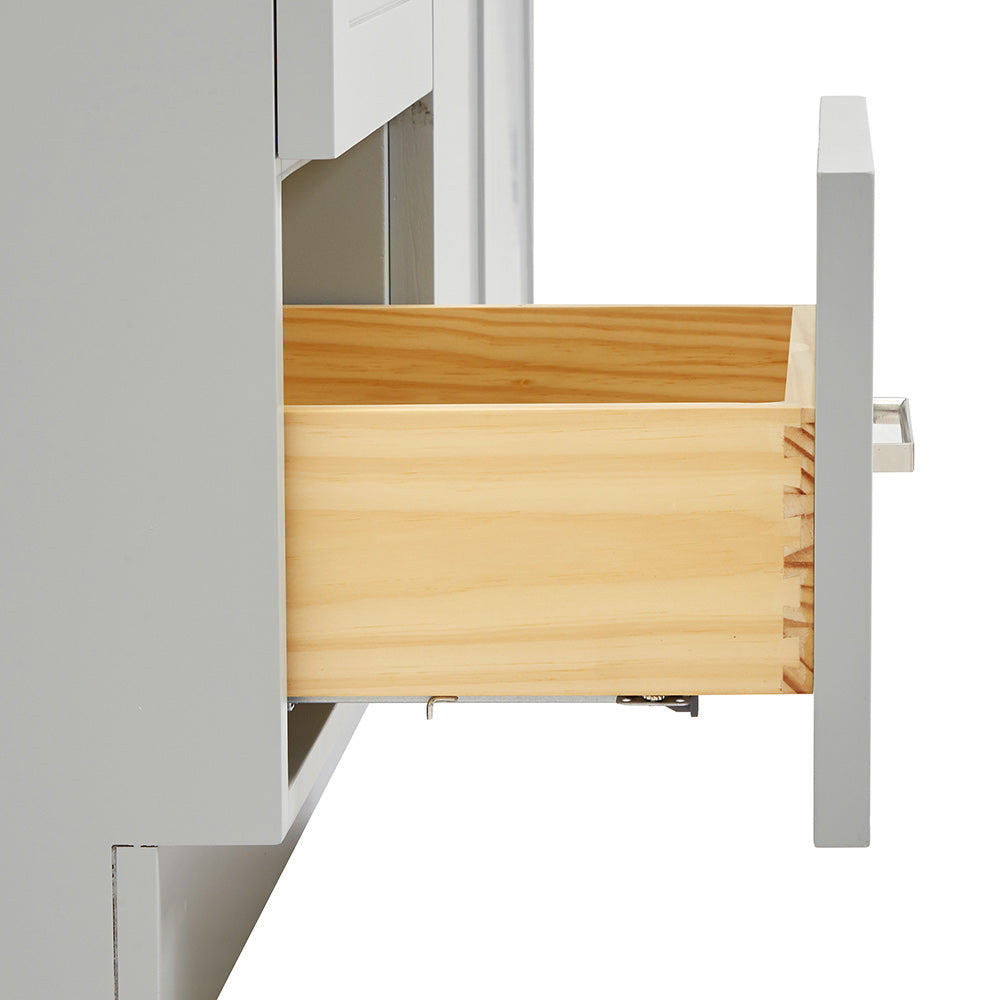 Bradford 42-inch Grey base cabinet on detail 1