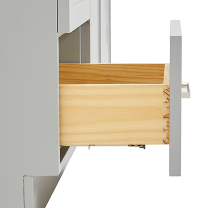 Bradford 42-inch Grey base cabinet on detail 1