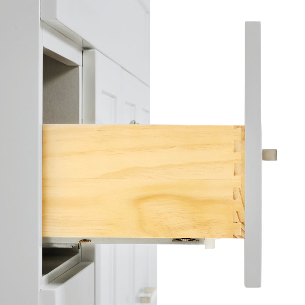Bradford 42-inch Grey base cabinet on white back ground top down