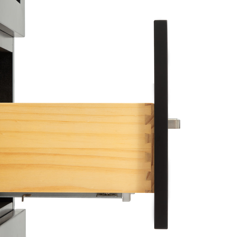 Bradford 42-Inch Black bathroom vanity on white background – product photo 3