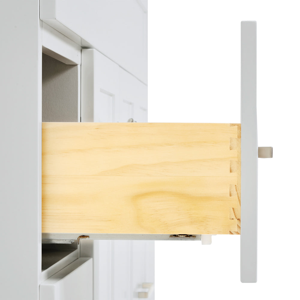 Bradford 42-Inch Grey bathroom vanity on white background – product photo 3