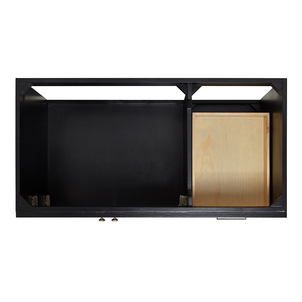 Bradford 42-Inch Black bathroom vanity on white background – product photo 3