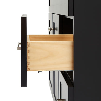 Bradford 42-Inch Black bathroom vanity on white background – product photo 4