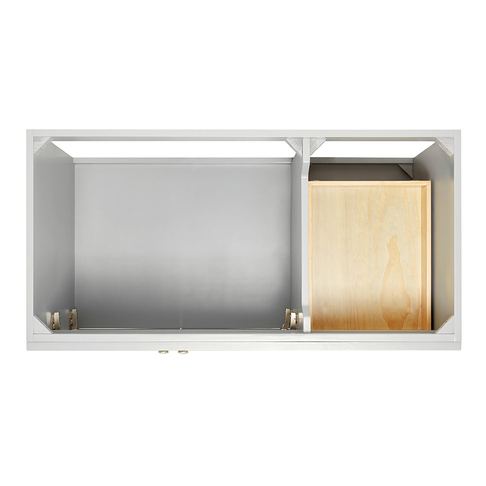 Bradford 42-Inch Grey bathroom vanity on white background – product photo 3