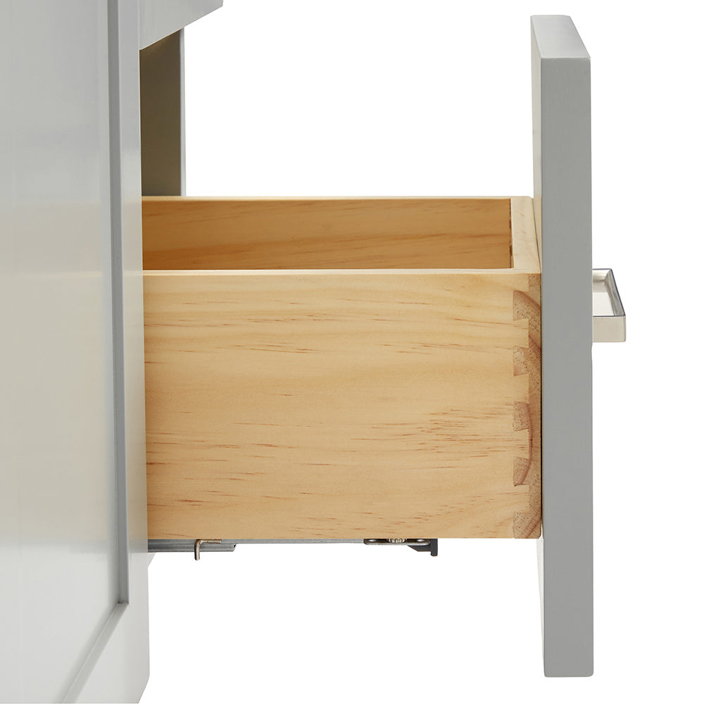 Bradford 42-Inch Grey bathroom vanity on white background – product photo 4