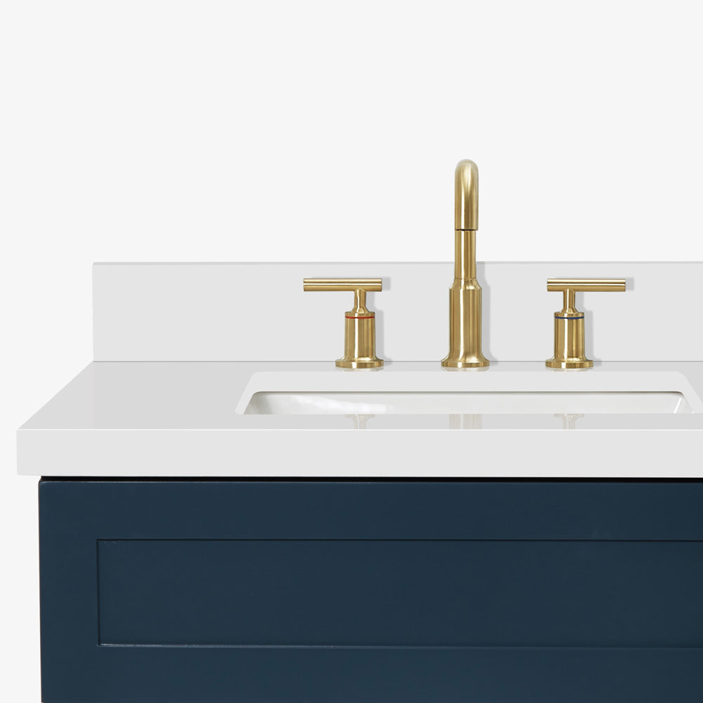 Bradford 42-Inch Midnight Blue bathroom vanity on white background – product photo 4