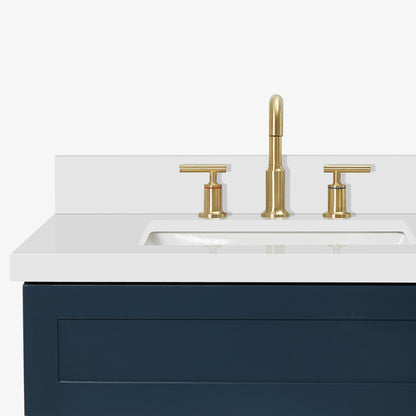 Bradford 42-Inch Midnight Blue bathroom vanity on white background – product photo 4