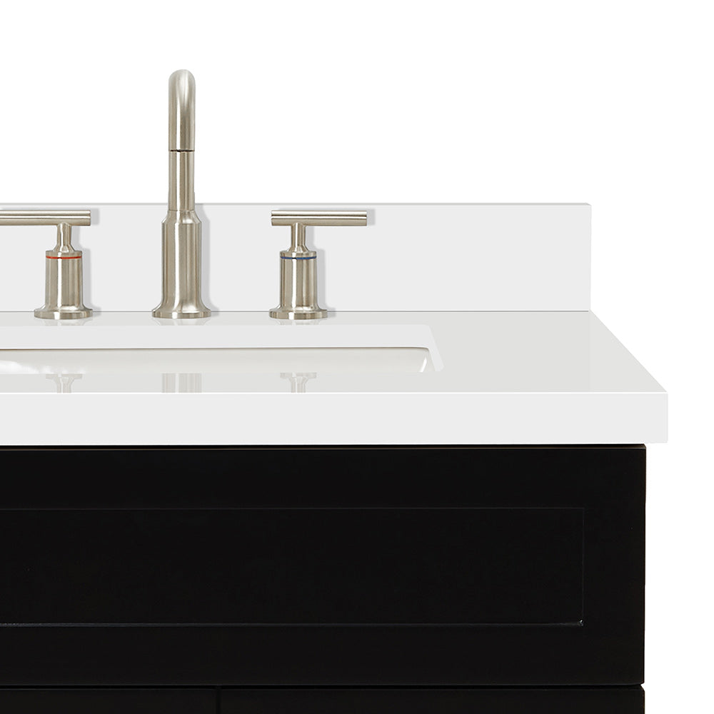 Bradford 42-Inch Black bathroom vanity on white background – product photo 5