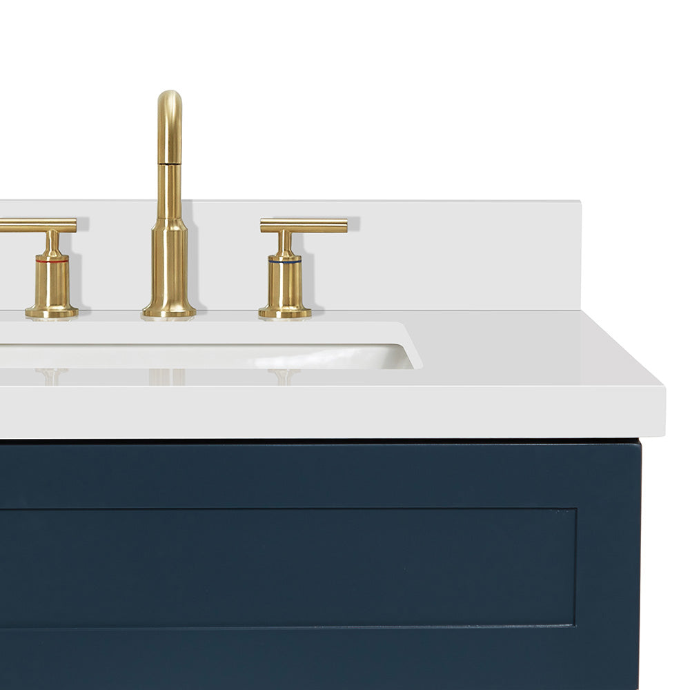 Bradford 42-Inch Midnight Blue bathroom vanity on white background – product photo 5