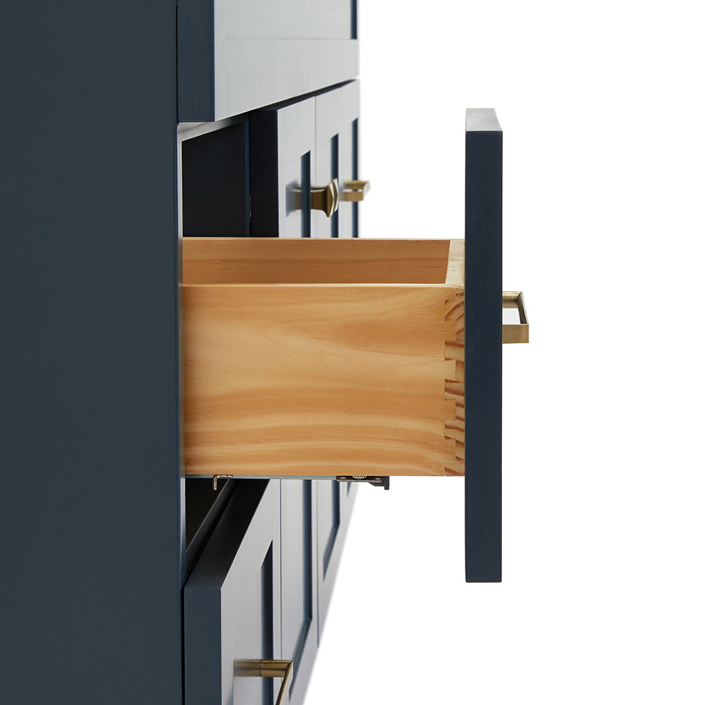 Bradford 48-inch Midnight Blue base cabinet on detail 1