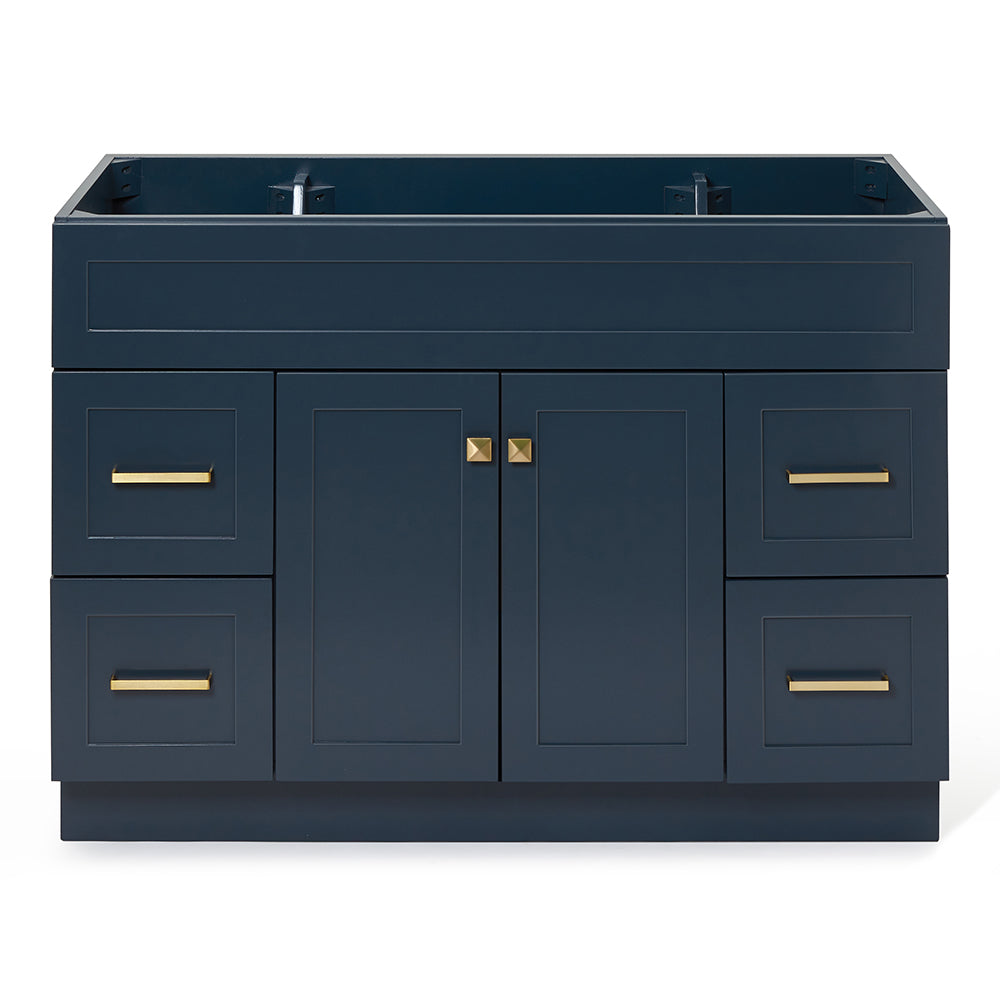 Bradford 48-inch Midnight Blue base cabinet on white back ground front view main image