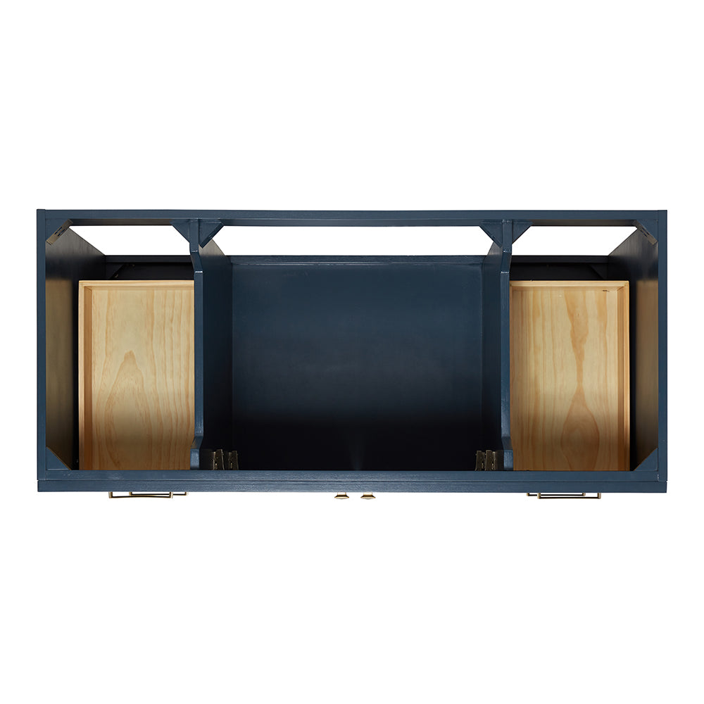 Bradford 48-Inch Midnight Blue bathroom vanity on white background – product photo 3