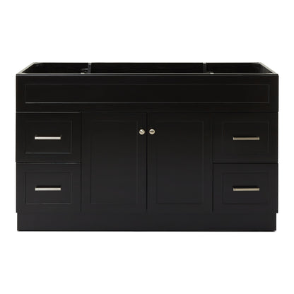 Bradford 54-inch Black base cabinet on white back ground front view main image