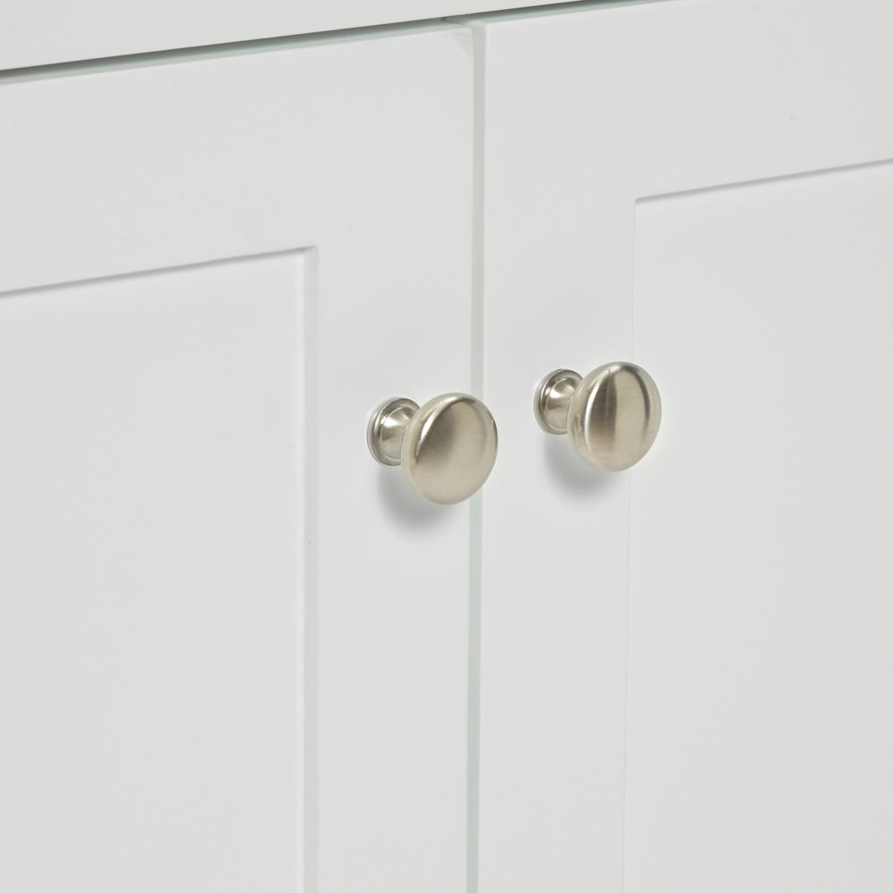 Bradford 54-inch White base cabinet on detail 1