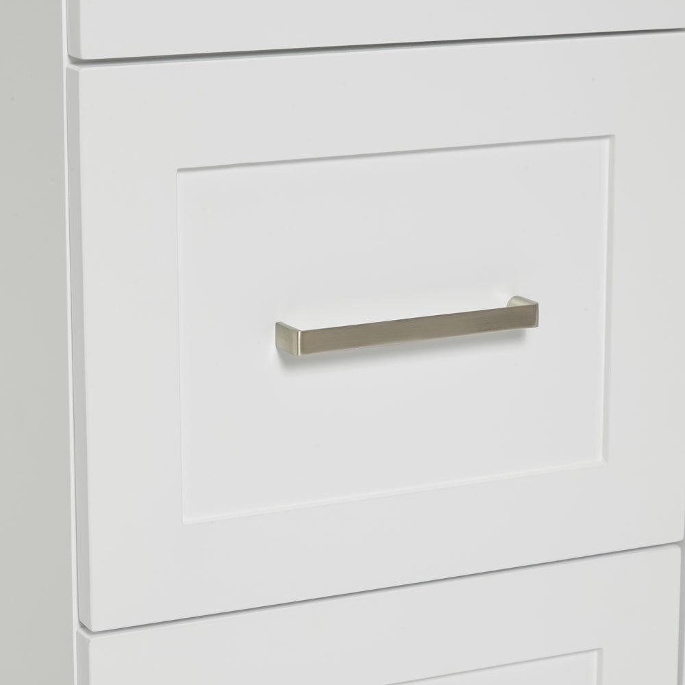 Bradford 54-inch White base cabinet on detail 2