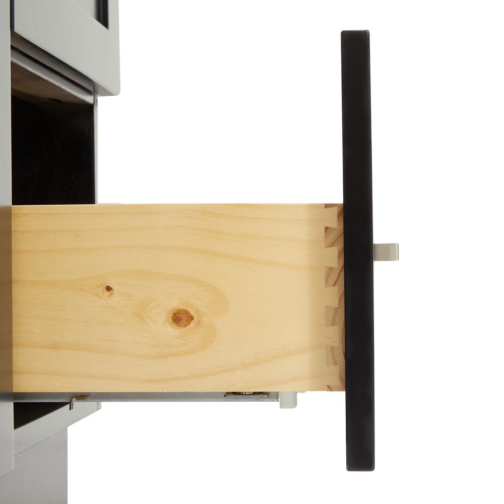 Bradford 54-Inch Black bathroom vanity on white background – product photo 3