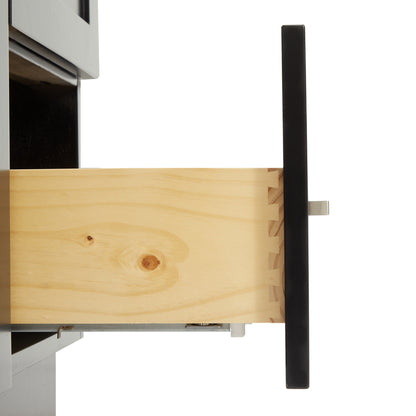 Bradford 54-Inch Black bathroom vanity on white background – product photo 3