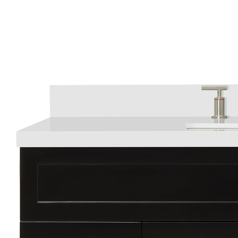 Bradford 54-Inch Black bathroom vanity on white background – product photo 4