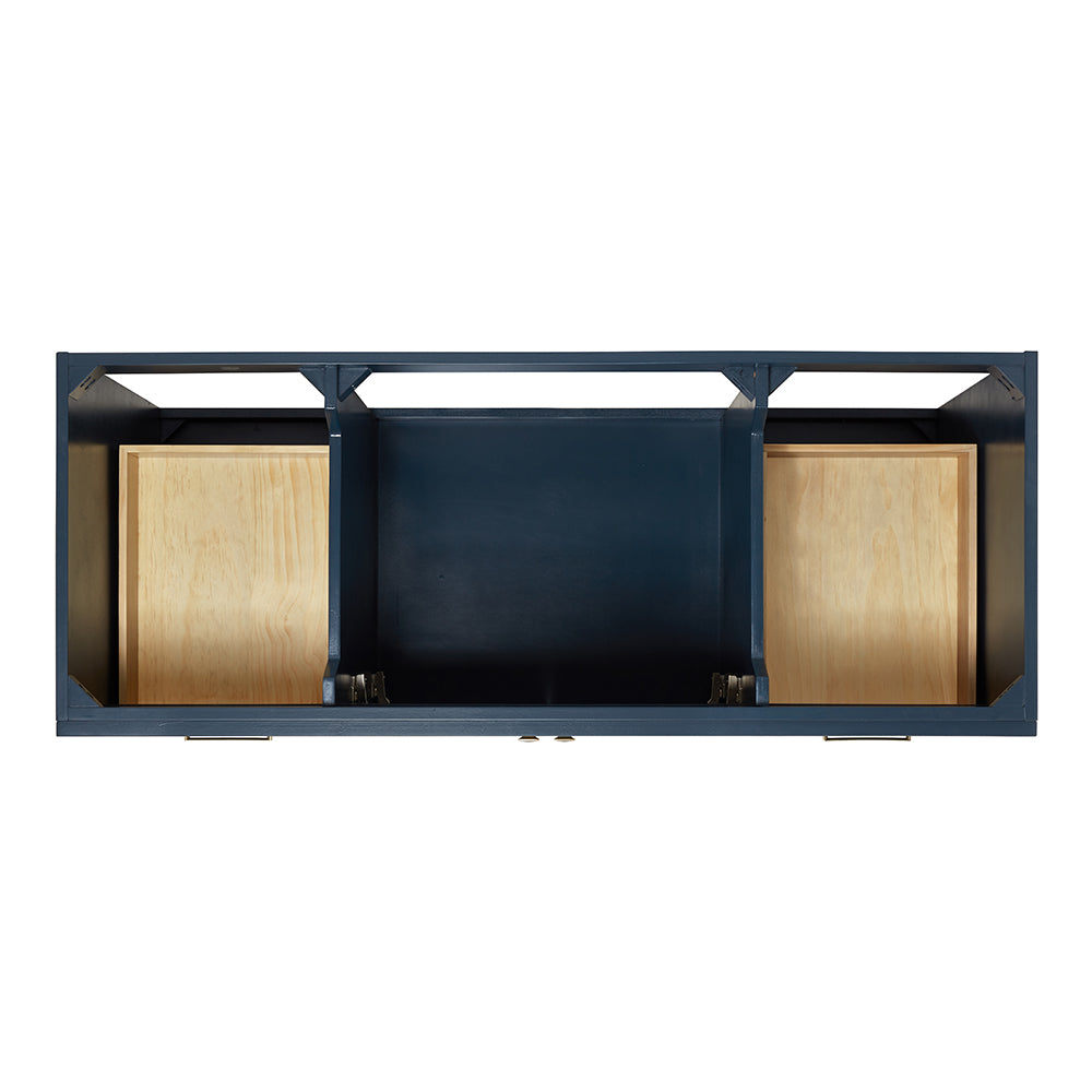 Bradford 54-Inch Midnight Blue bathroom vanity on white background – product photo 3
