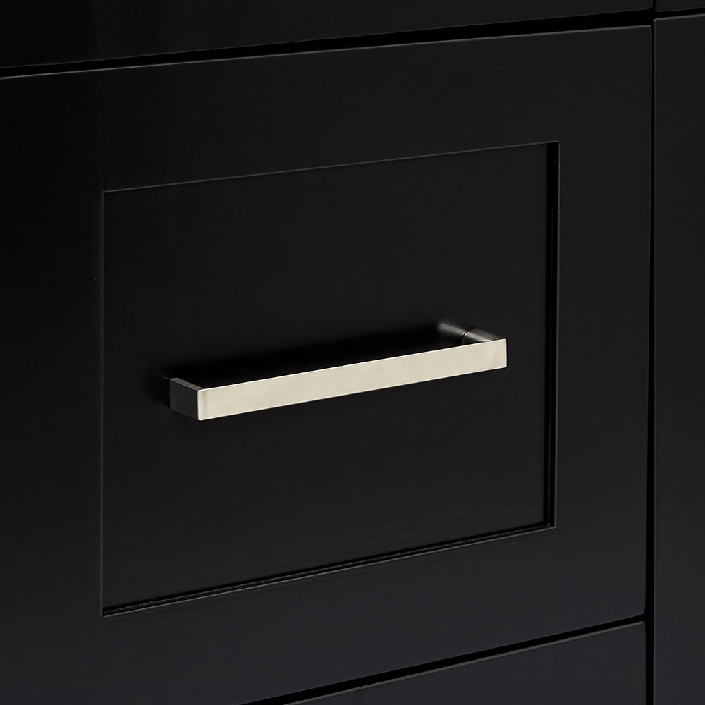 Bradford 60-inch Black base cabinet on detail 2