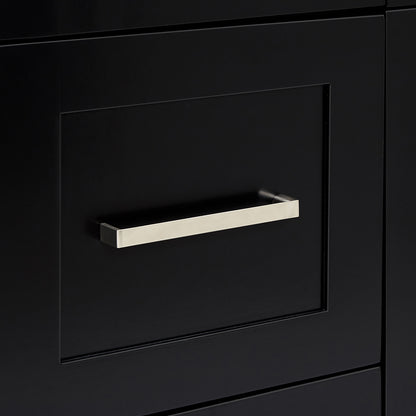 Bradford 60-inch Black base cabinet on detail 2