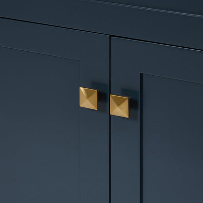Bradford 60-inch Midnight Blue base cabinet on detail 3
