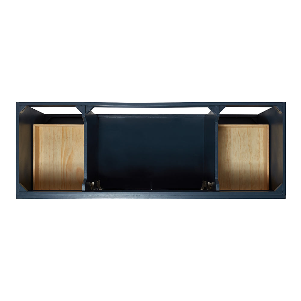 Bradford 60-Inch Midnight Blue bathroom vanity on white background – product photo 3