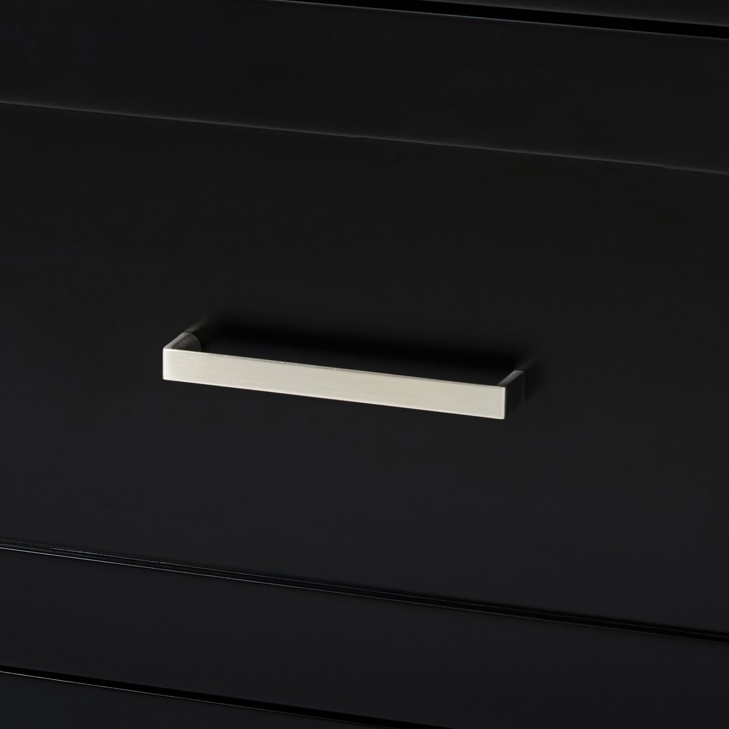 Bradford 66-inch Black base cabinet on detail 2