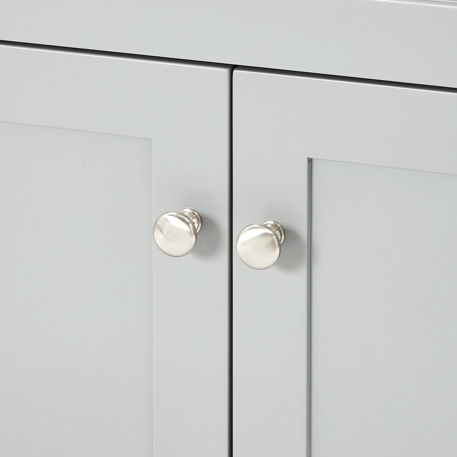 Bradford 66-inch Grey base cabinet on detail 3