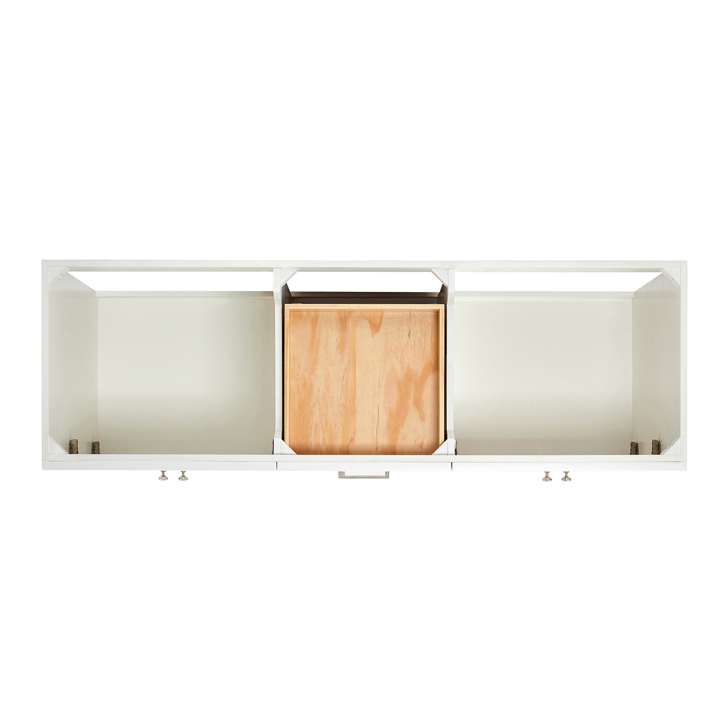 Bradford 66-inch White base cabinet on white back ground top down