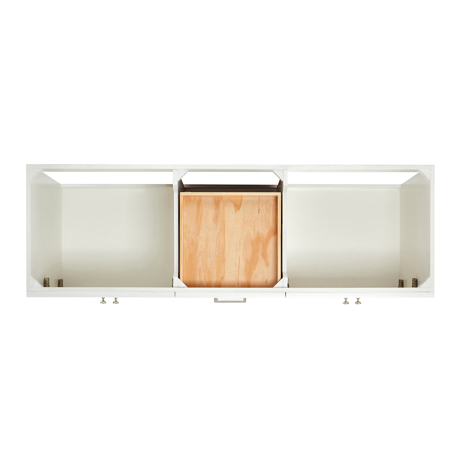 Bradford 66-inch White base cabinet on white back ground top down
