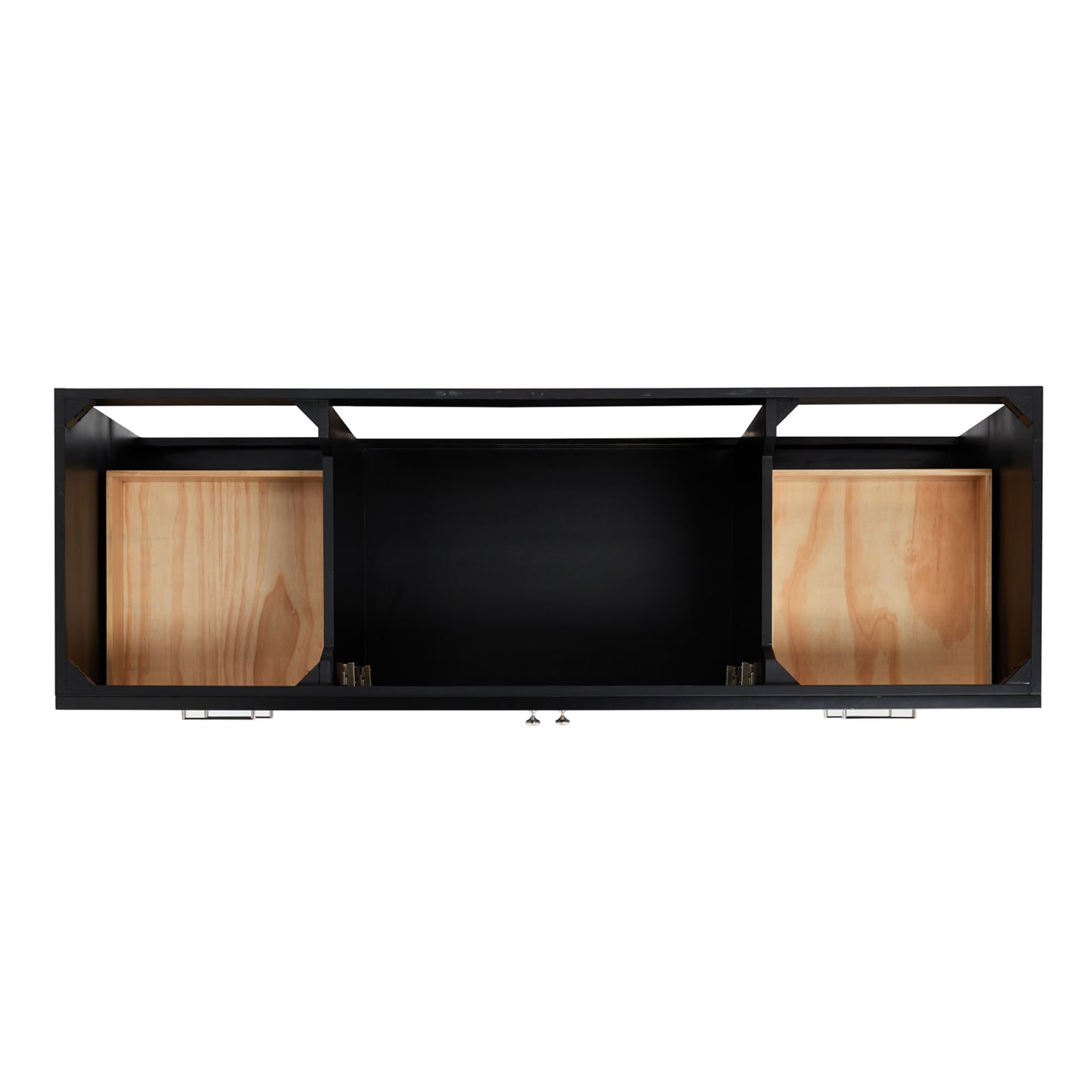 Bradford 66-inch Black base cabinet on white back ground top down