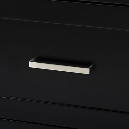 Bradford 66-inch Black base cabinet on detail 2