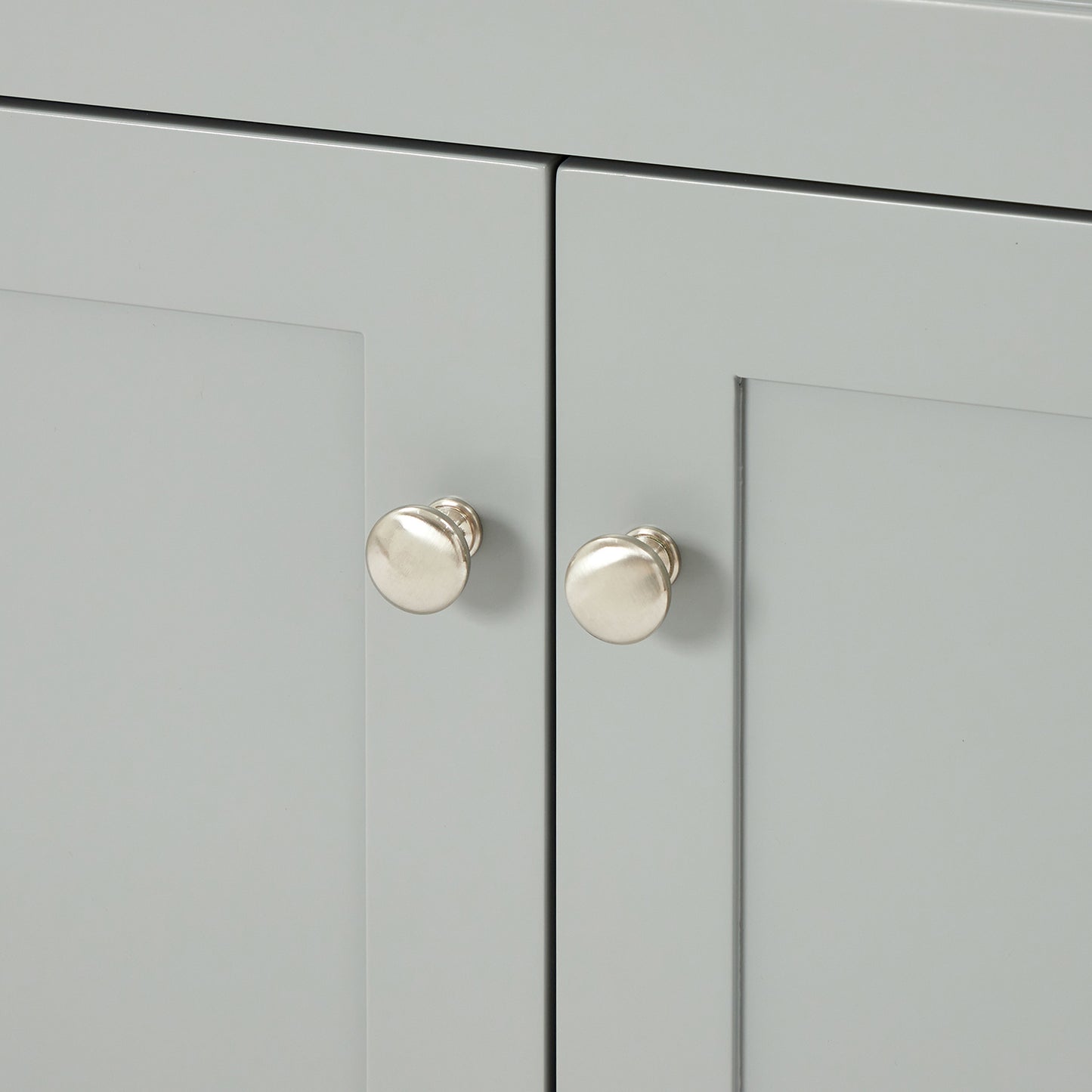 Bradford 66-inch Grey base cabinet on detail 3