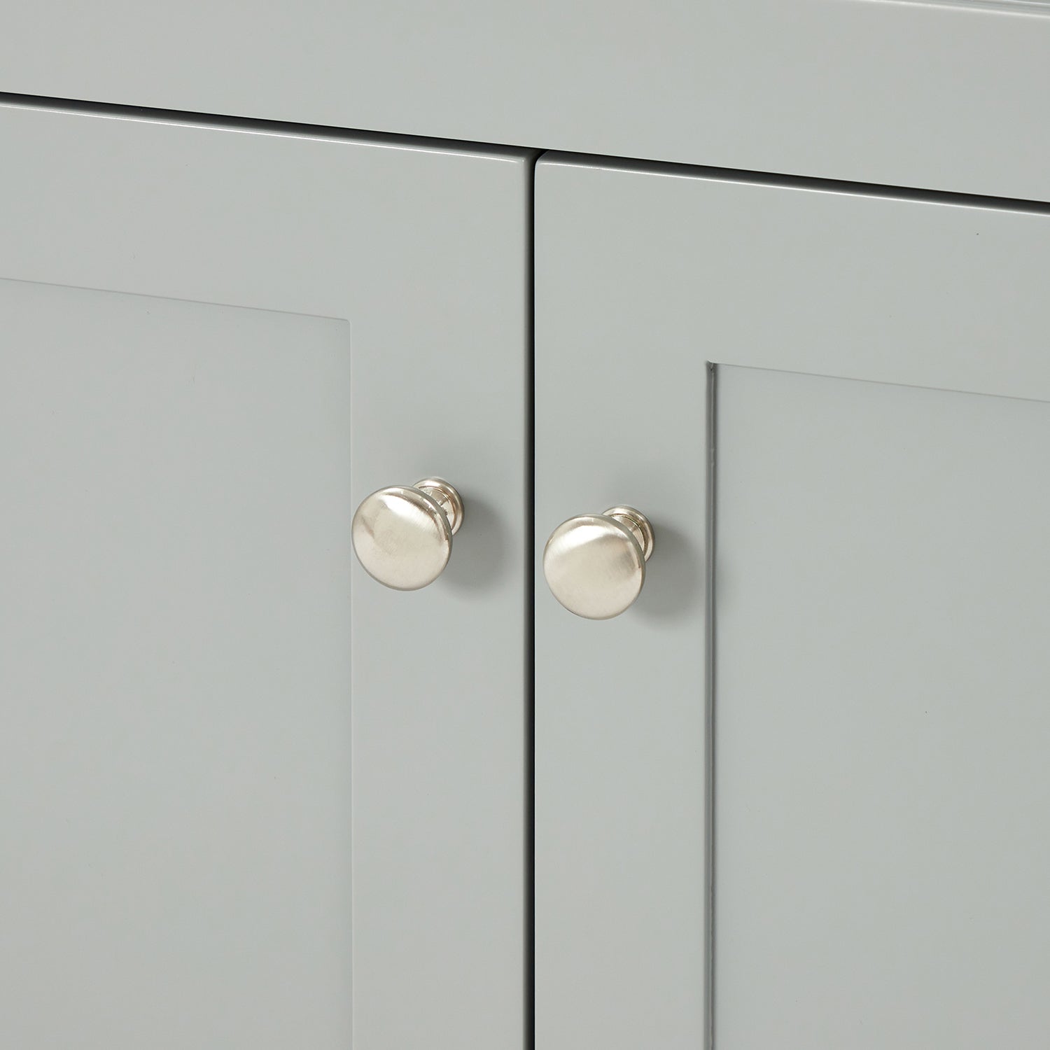 Bradford 66-inch Grey base cabinet on detail 3