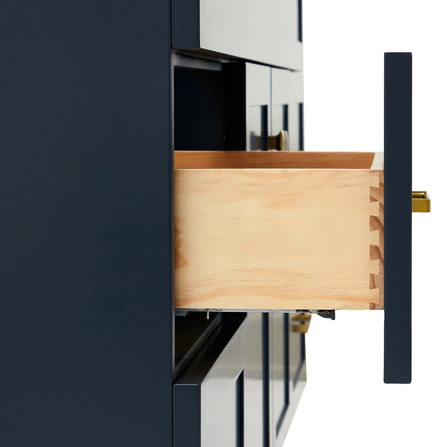 Bradford 66-inch Midnight Blue base cabinet on detail 1