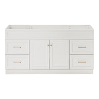Bradford 66-inch White base cabinet on white back ground front view main image