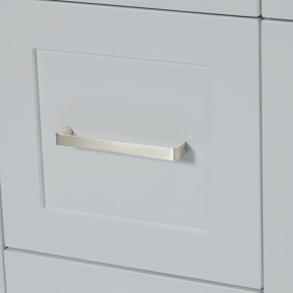 Bradford 72-inch Grey base cabinet on detail 1