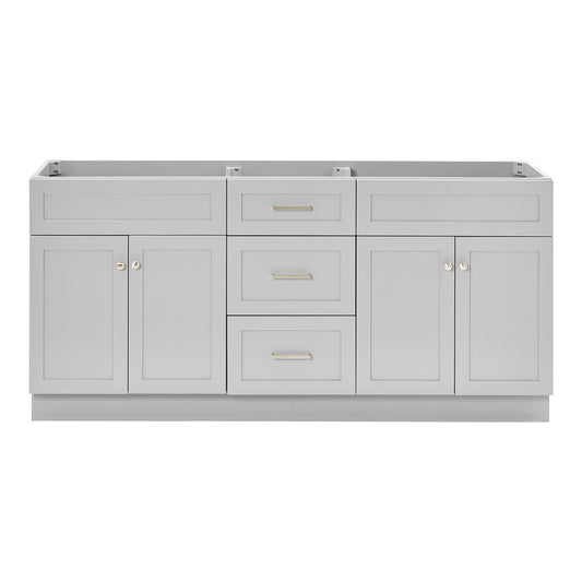 Bradford 72-inch Grey base cabinet on white back ground front view main image