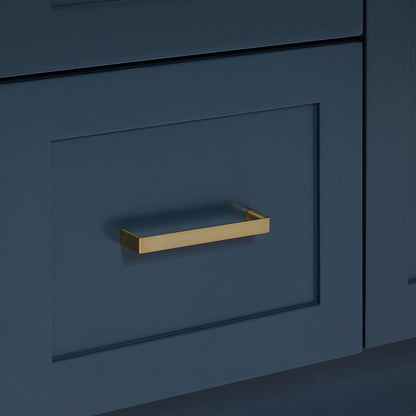 Bradford 72-inch Midnight Blue base cabinet on detail 2