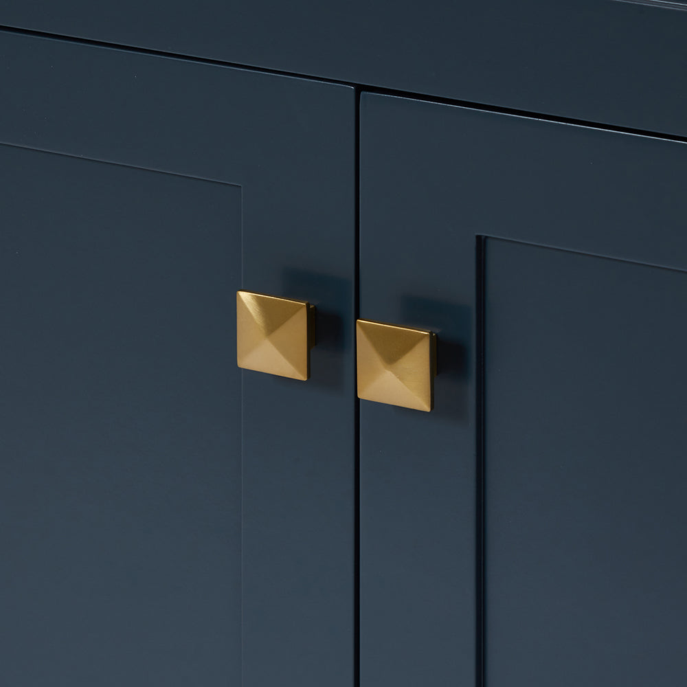 Bradford 72-inch Midnight Blue base cabinet on detail 3