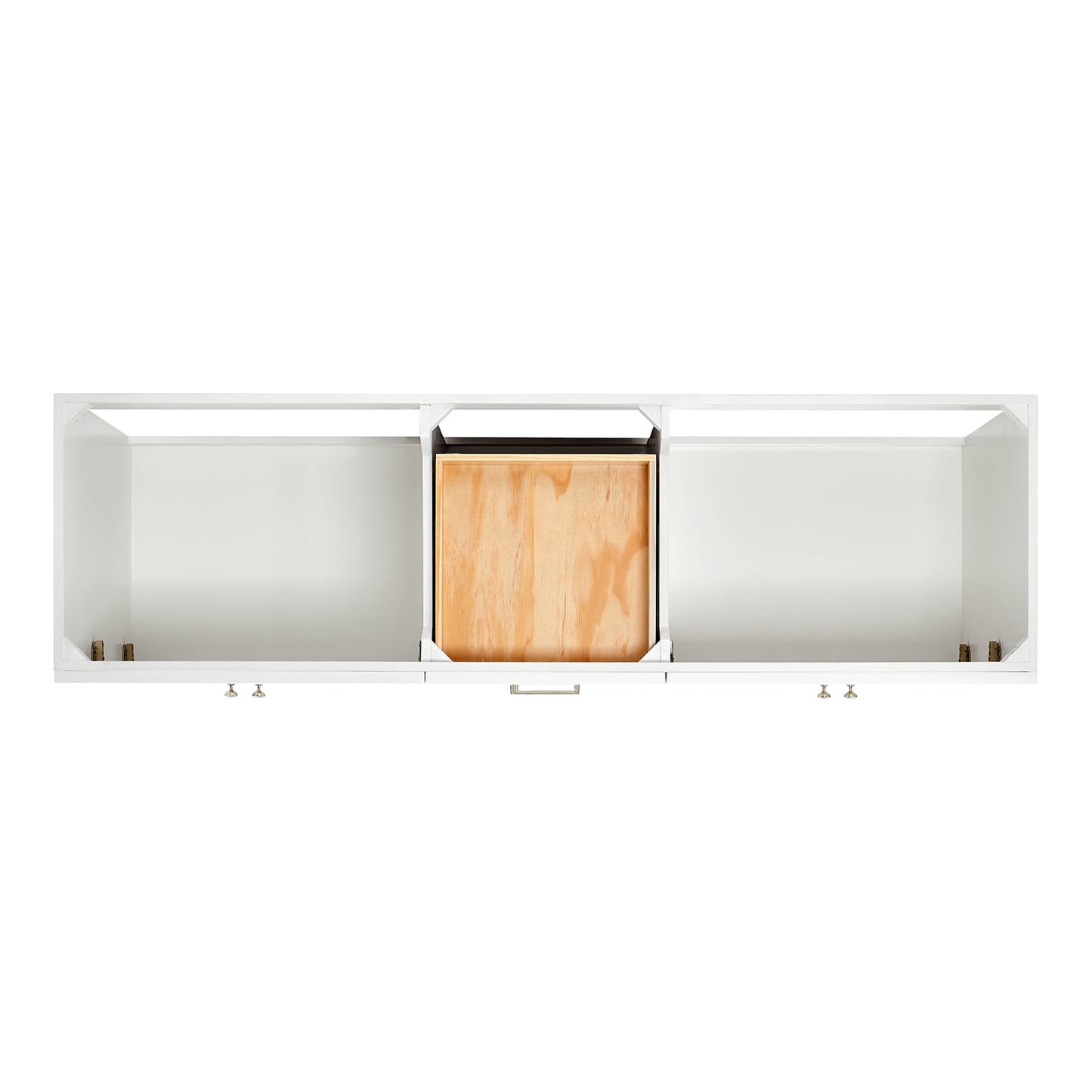 Bradford 72-Inch White bathroom vanity on white background – product photo 3