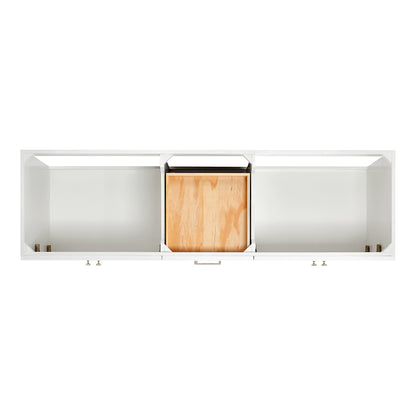 Bradford 72-Inch White bathroom vanity on white background – product photo 3