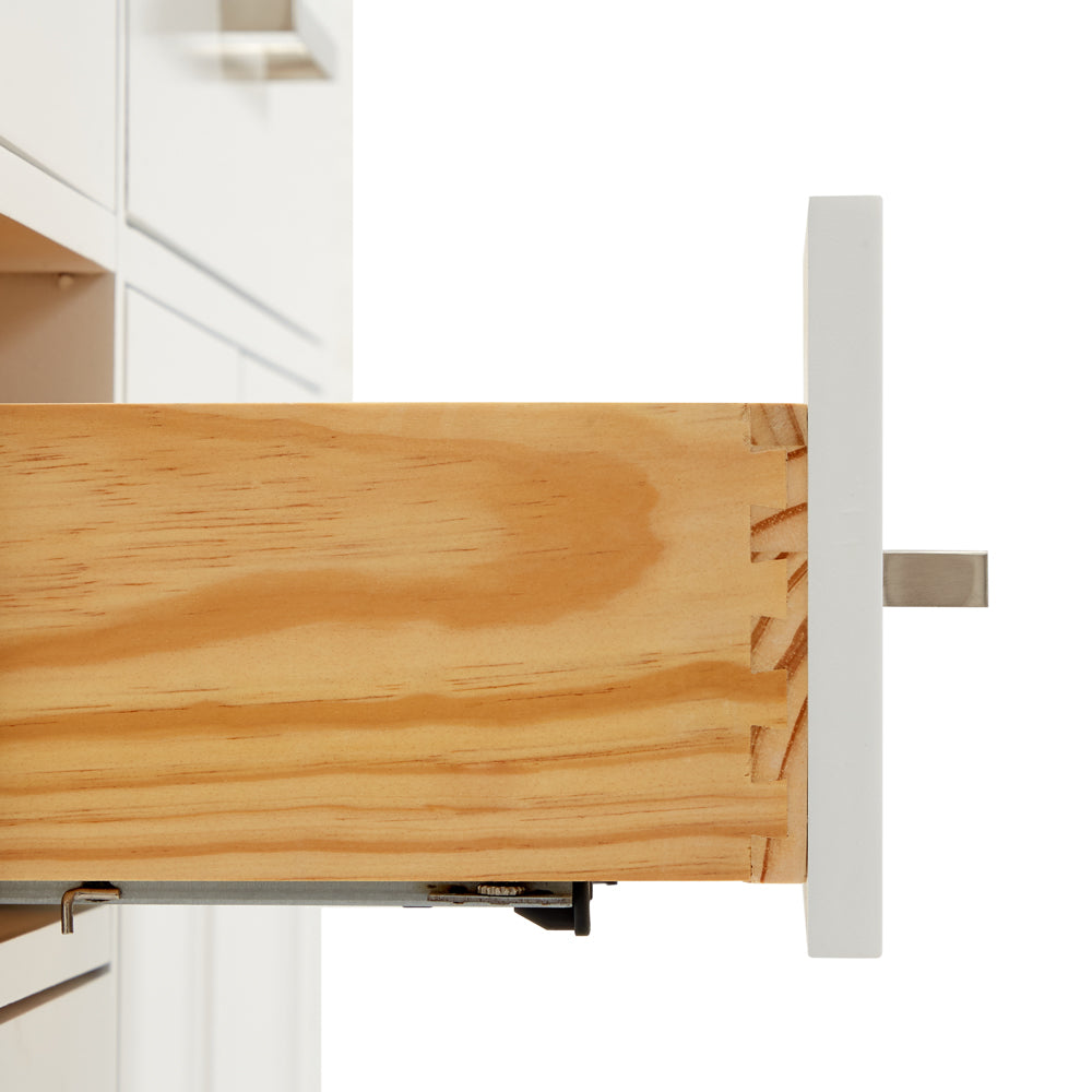 Alenza 36-inch White bathroom vanity on detail 1